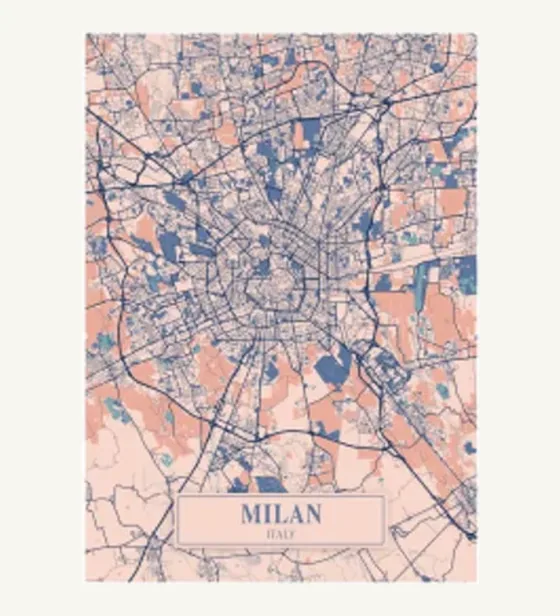 City Map — Framed city maps epoxy magnet collection